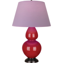 Robert Abbey RR21L - Ruby Red Double Gourd Table Lamp