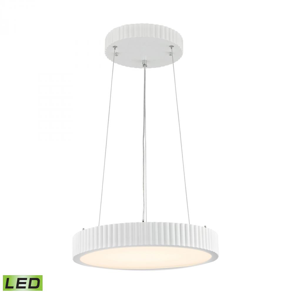 Digby 120-Light Chandelier in Matte White with Opal White Glass Diffuser