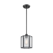 ELK Home Plus 10353/1 - Spencer 1-Light Mini Pendant in Oil Rubbed Bronze with Translucent Organza PVC Shade