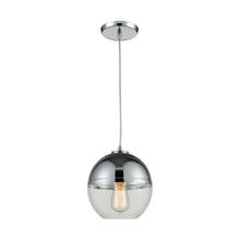 ELK Home Plus 10492/1 - Revelo 1-Light Mini Pendant in Polished Chrome with Clear and Chrome-plated Glass