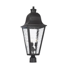 ELK Home Plus 1103-AC - Artistic Lighting Post Lantern in Aged Copper with Seeded Glass