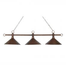 ELK Home Plus 182-AC-M2 - Designer Classics 3-Light Island Light in Copper with Hammered Iron Shades