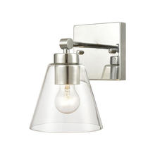 ELK Home Plus 18343/1 - East Point 1-Light Vanity Light in Polished Chrome with Clear Glass