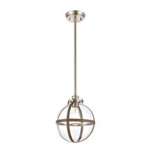 ELK Home Plus 46443/1 - Cusp 1-Light Mini Pendant in Light Wood with Clear Glass