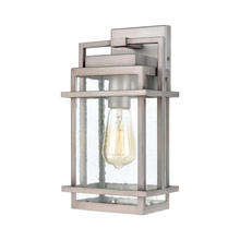 ELK Home Plus 46770/1 - Breckenridge 1-Light Sconce in Weathered Zinc with Seedy Glass