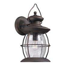 ELK Home Plus 47042/1 - Village Lantern 1-Light Outdoor Wall Lantern in Weathered Charcoal