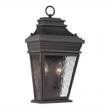 ELK Home Plus 47052/2 - Forged Provincial 2-Light Outdoor Wall Lamp in Charcoal