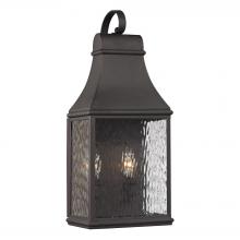 ELK Home Plus 47071/2 - Forged Jefferson 2-Light Outdoor Wall Lamp in Charcoal