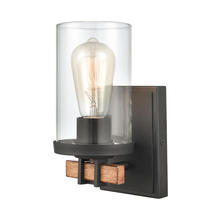 ELK Home Plus 47590/1 - Holdfast 1-Light vanity light in  Charcoal / Beechwood