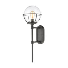 ELK Home Plus 57291/1 - Girard 1-Light Sconce in Charcoal with Clear Glass