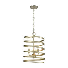 ELK Home Plus 81353/3 - Whirlwind 3-Light Pendant in Aged Silver