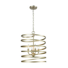 ELK Home Plus 81354/4 - Whirlwind 4-Light Pendant in Aged Silver