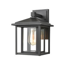 ELK Home Plus 87130/1 - Solitude 1-Light Sconce in Matte Black with Clear Glass