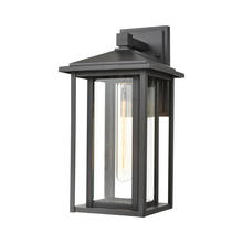 ELK Home Plus 87133/1 - Solitude 1-Light Sconce in Matte Black with Clear Glass