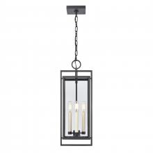 ELK Home Plus 90004/3 - Gladwyn 22.75'' High 3-Light Outdoor Hanging Light - Matte Black