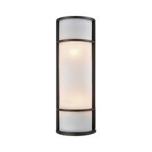 ELK Home Plus CE932171 - Bella 1-Light Outdoor Wall Sconce in Oil Rubbed Bronze with a White Acrylic Diffuser