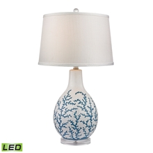 ELK Home Plus D2478-LED - Sixpenny Blue Coral Table Lamp in White - LED