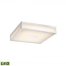 ELK Home Plus FML4100-10-15 - Hampstead 1-Light Flush Mount in Chrome with Opal White Acrylic Diffuser - Integrated LED