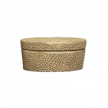 ELK Home Plus H0807-10657 - Oval Pebble Box - Small Brass