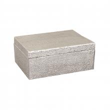 ELK Home Plus H0807-10666 - Square Linen Texture Box - Small Nickel