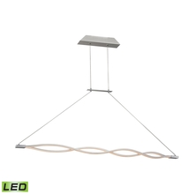 ELK Home Plus LC1350-10-98 - Twist 2-Light Island Light in Aluminum with Opal Glass Diffuser - Integrated LED