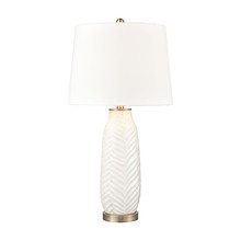 ELK Home Plus S0019-8034 - Bynum ceramic table lamp in White; SINGLE PRICE, 2 PER CARTON