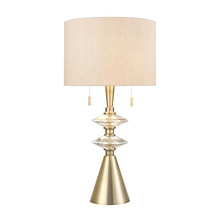 ELK Home Plus S0019-8042 - Annetta metal glass table lamp in Antique Brass; SINGLE PRICE, 2 PER CARTON