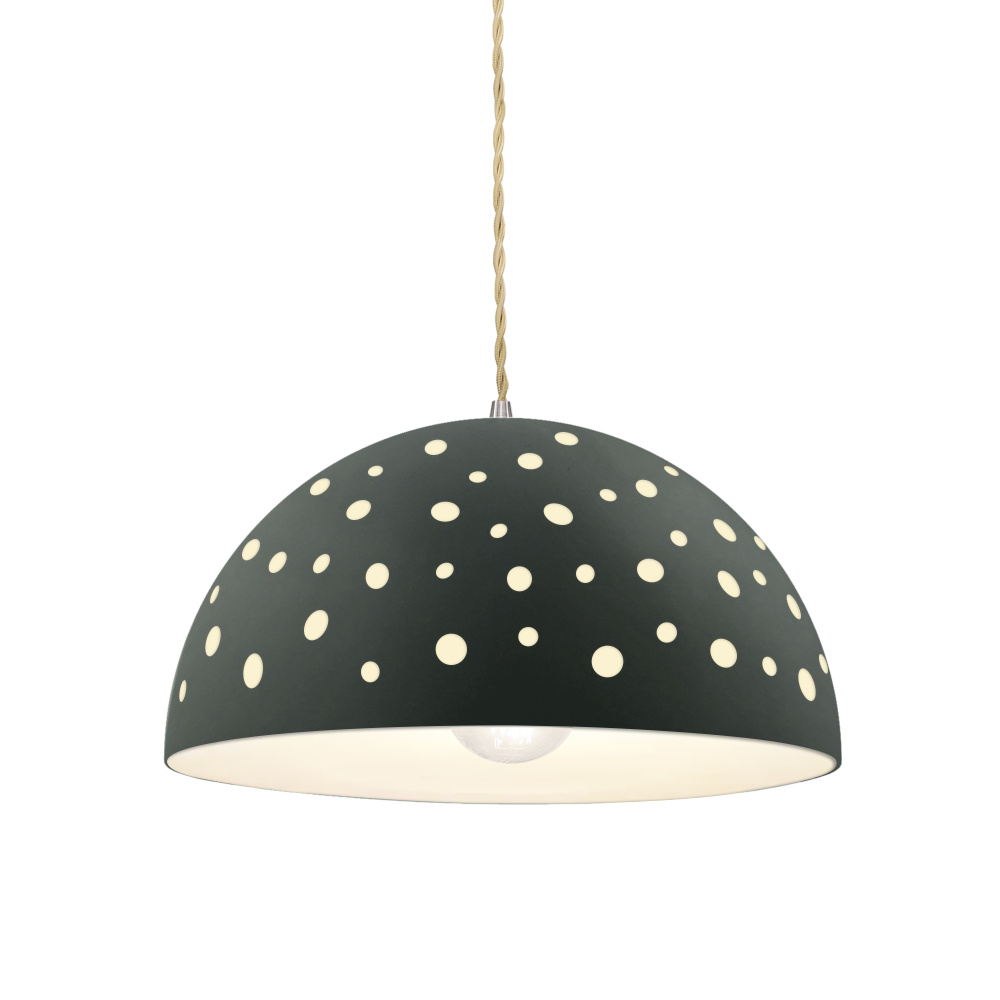 Perforated Dome 1-Light Pendant