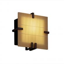 Justice Design Group 3FRM-5550-TAKE-NCKL - Clips Square Wall Sconce (ADA)