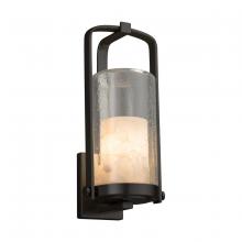 Justice Design Group ALR-7584W-10-MBLK - Atlantic Large Outdoor Wall Sconce