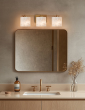 Justice Design Group ALR-8443-30-BRSS - Era 3-Light Bath Bar