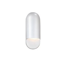 Justice Design Group CER-5620W-WHT - Small ADA Capsule Outdoor Wall Sconce