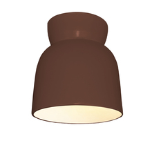 Justice Design Group CER-6190W-CLAY - Hourglass Flush-Mount (Outdoor)