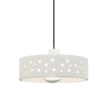 Justice Design Group CER-6467-BIS-DBRZ-BKCD - Perforated Dish 1-Light Pendant