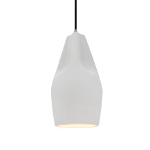Justice Design Group CER-6597-BIS-NCKL-BKCD - Tall Crease 1-Light Pendant