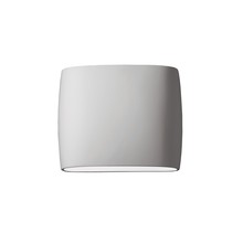Justice Design Group CER-8850W-BIS - Wide ADA Oval Wall Sconce (Outdoor) - Closed Top