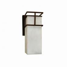 Justice Design Group CLD-8643W-DBRZ - Structure 1-Light Small Wall Sconce - Outdoor