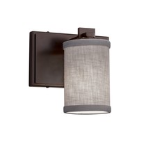Justice Design Group FAB-8441-10-GRAY-DBRZ - Era 1-Light Wall Sconce