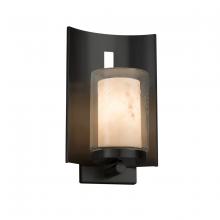 Justice Design Group FAL-7591W-10-MBLK - Embark 1-Light Outdoor Wall Sconce