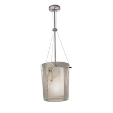 Justice Design Group FAL-8010-NCKL - Amani 1-Light Center Drum Pendant