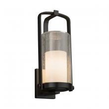 Justice Design Group FSN-7584W-10-OPAL-MBLK - Atlantic Large Outdoor Wall Sconce