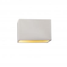 Justice Design Group CER-5640W-BIS-LED1-1000 - Small ADA Rectangle (Outdoor) LED Wall Sconce - Closed Top