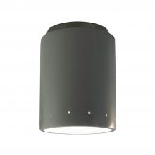 Justice Design Group CER-6105W-PWGN - Cylinder w/ Perfs Flush-Mount (Outdoor)
