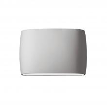 Justice Design Group CER-8898W-BIS-LED2-2000 - Wide ADA Large Oval LED Wall Sconce (Outdoor) - Closed Top