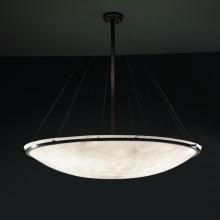 Justice Design Group CLD-9698-35-DBRZ - 72" Round Pendant Bowl w/ Ring