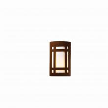 Justice Design Group CER-5485W-RRST - Small ADA LED Craftsman Window (Outdoor) - Open Top & Bottom