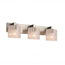 Justice Design Group FSN-8923-30-SEED-NCKL - Modular 3-Light Bath Bar