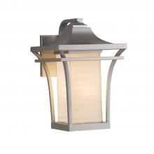 Justice Design Group PNA-7524W-WAVE-NCKL-LED1-700 - Summit Large 1-Light LED Outdoor Wall Sconce