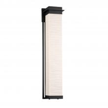 Justice Design Group PNA-7546W-WAVE-MBLK - Pacific 36" LED Outdoor Wall Sconce