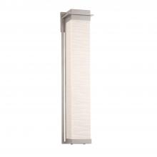 Justice Design Group PNA-7546W-WAVE-NCKL - Pacific 36" LED Outdoor Wall Sconce